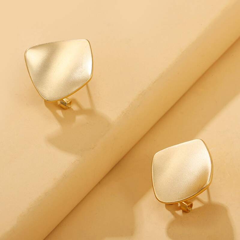 

Geo Stud Earrings, Gold