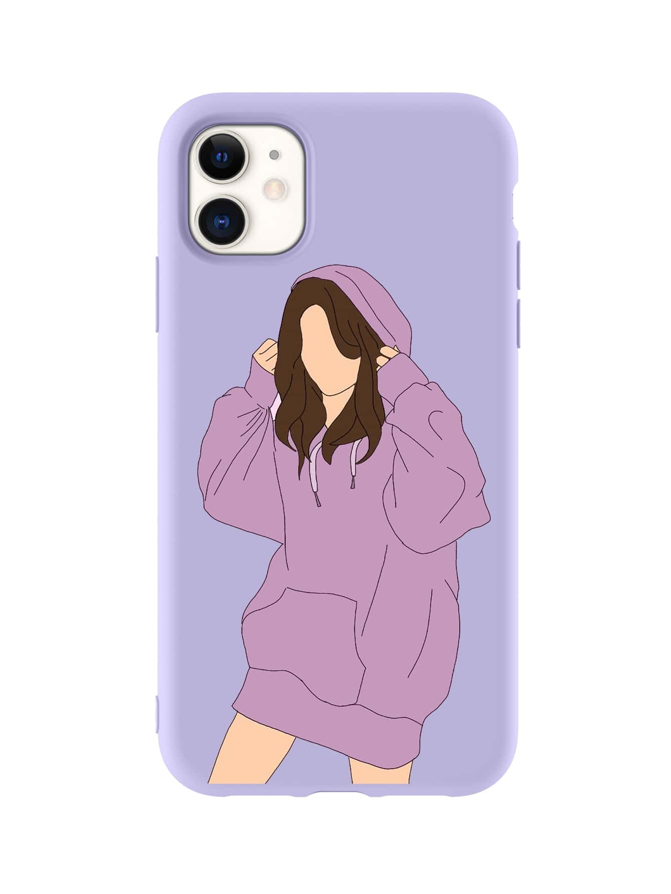 Girl Print Phone Case - Multicolor - View 1