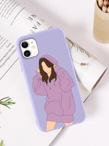Girl Print Phone Case - Multicolor - View 2