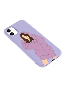 Girl Print Phone Case - Multicolor - View 3