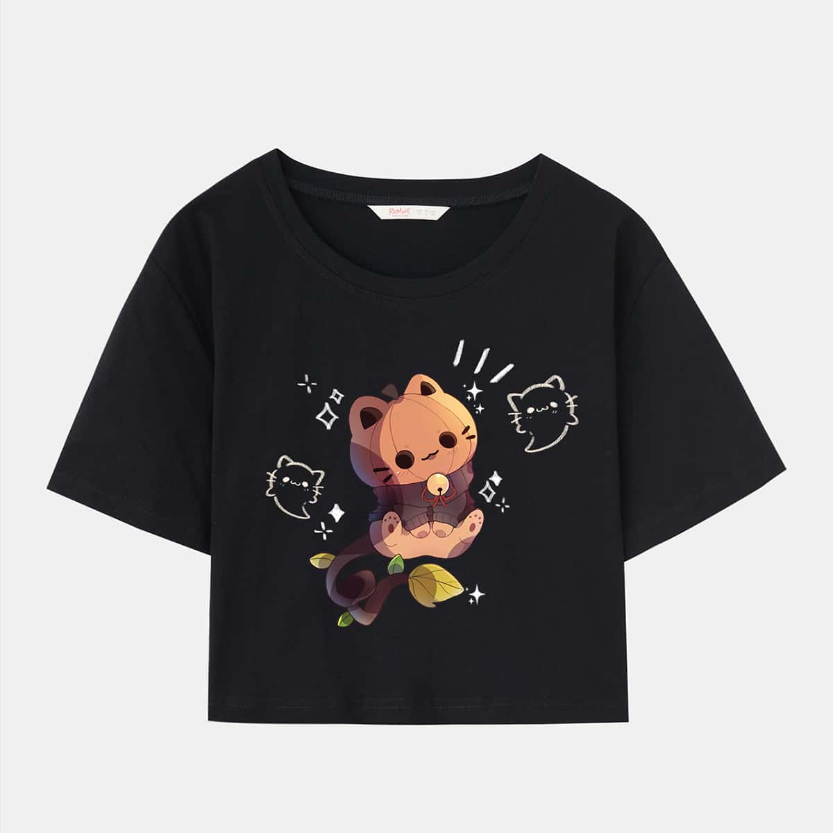 

Cartoon Graphic Tee, Black
