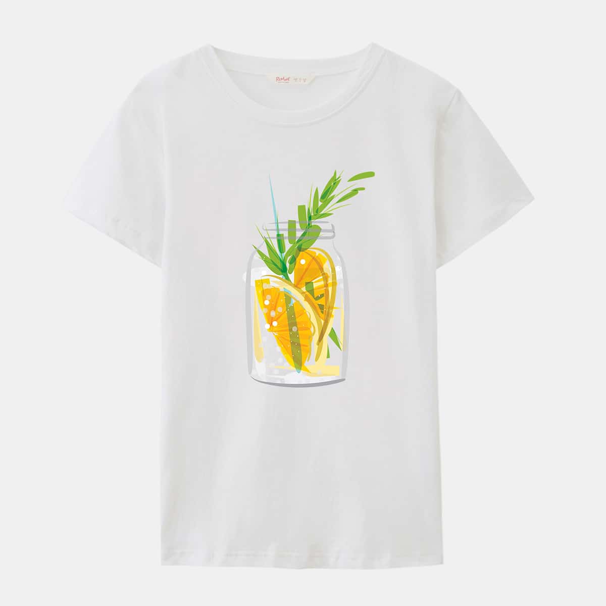 

ROMWE X Thelittle-bigs Graphic Tee, White
