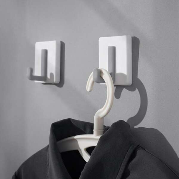 

1pc Plain Wall Hook, Grey