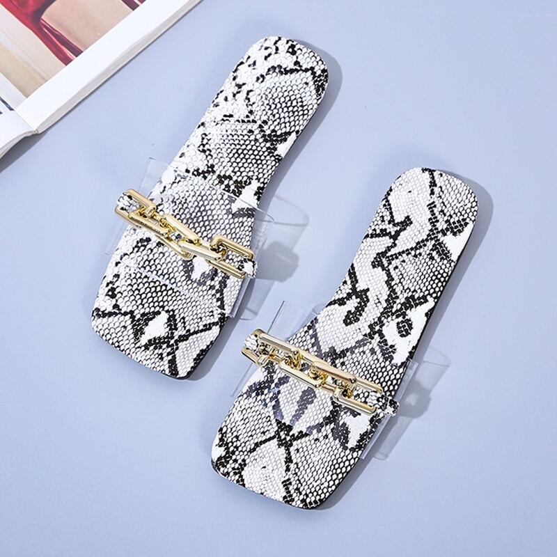

Chain Strap Slides, Multicolor