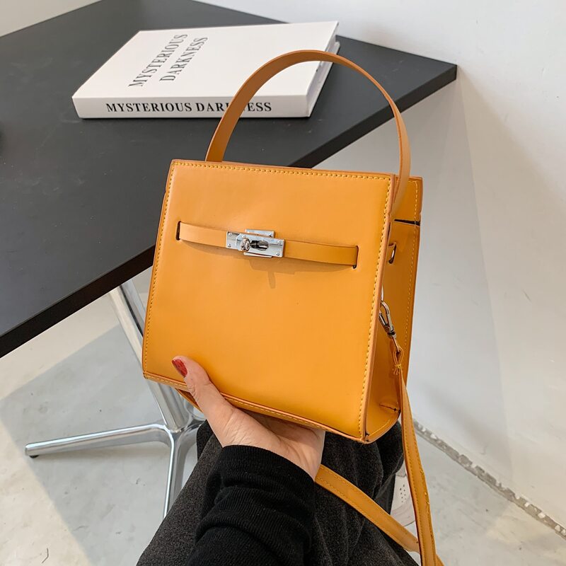 

Solid Satchel Bag, Orange