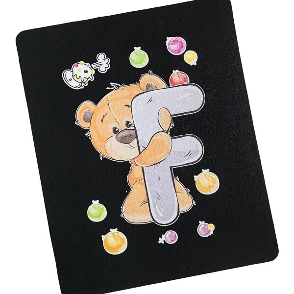 

Cartoon Bear Mouse Pad, Black