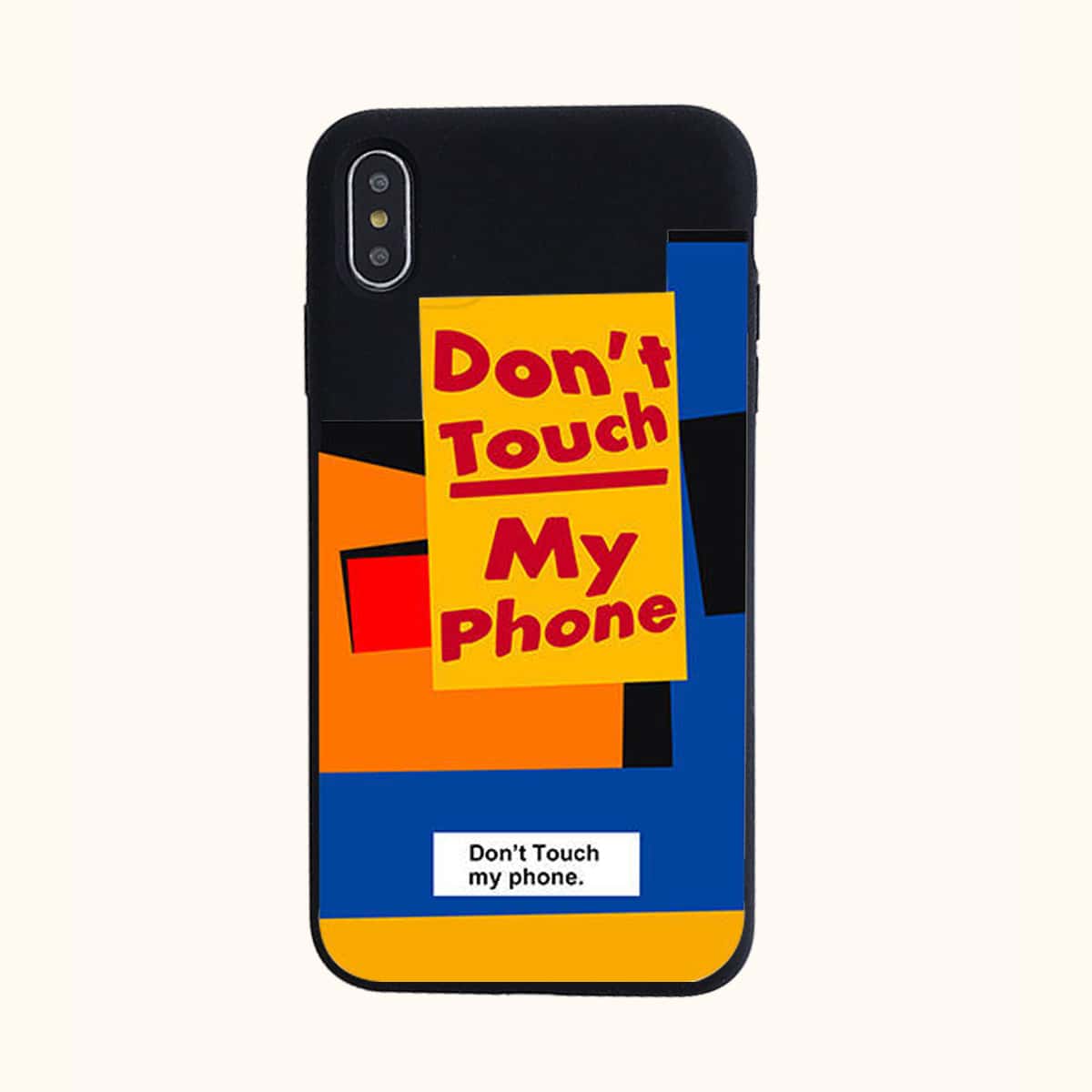 

Letter Graphic Phone Case, Multicolor
