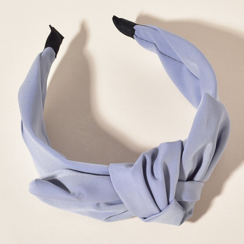 

1pc Bow Decor Hair Hoop, Baby blue