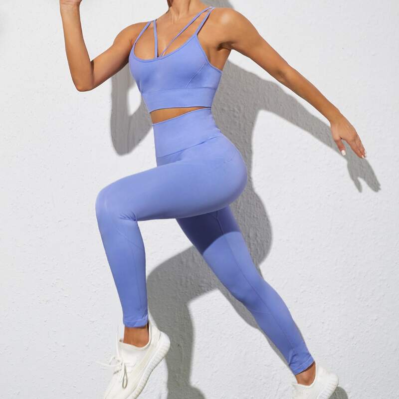 

Super Elastic Criss Cross Sports Set, Violet purple