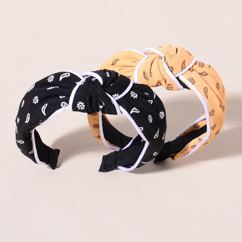 

2pcs Knot Hair Hoop, Multicolor