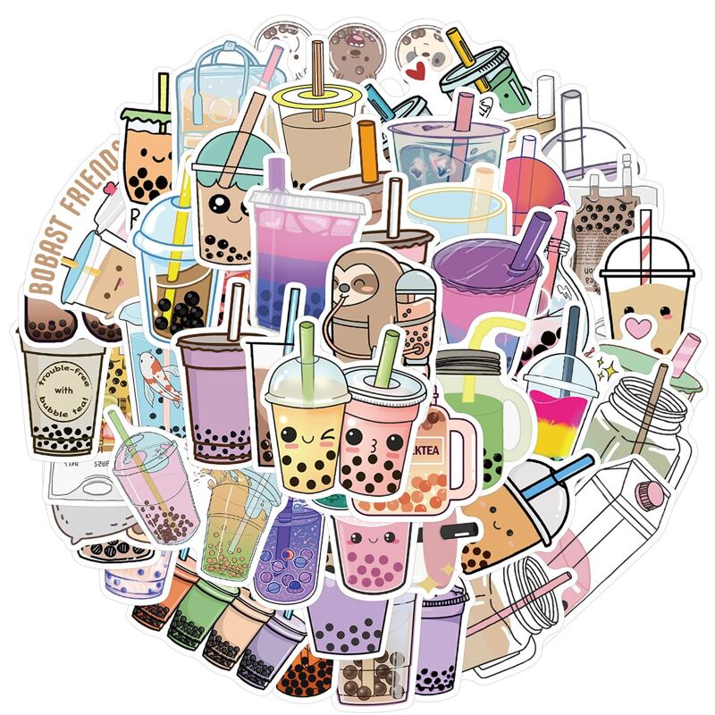 

50pcs Random Bottle Sticker, Multicolor