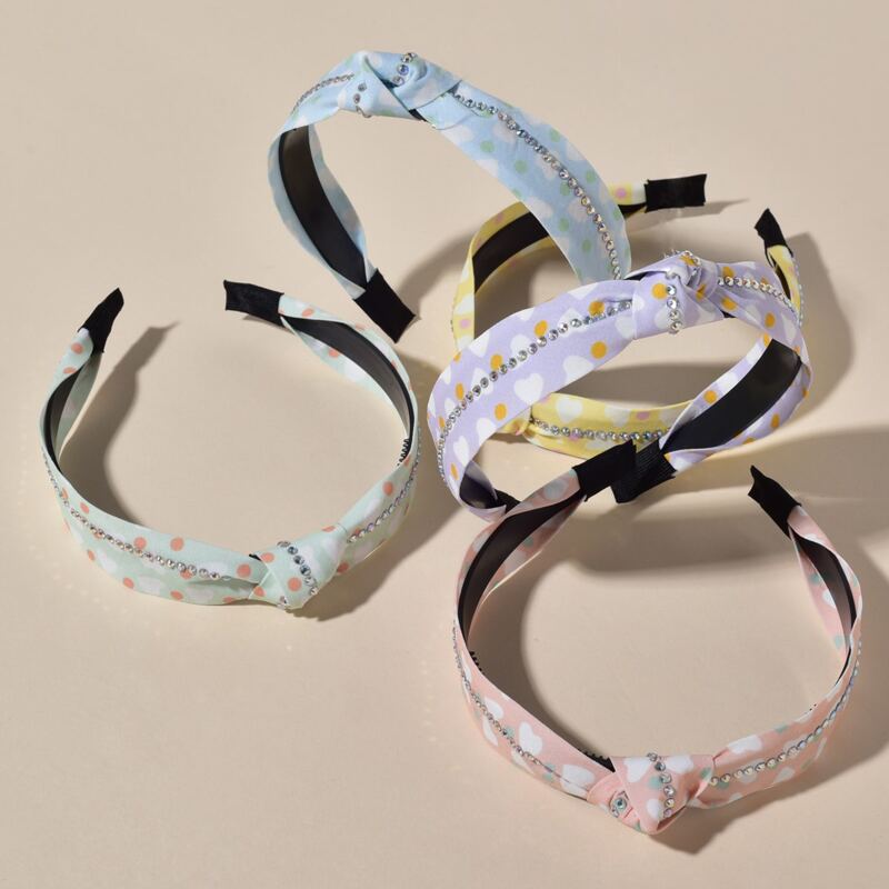 

5pcs Rhinestone Decor Headband, Multicolor