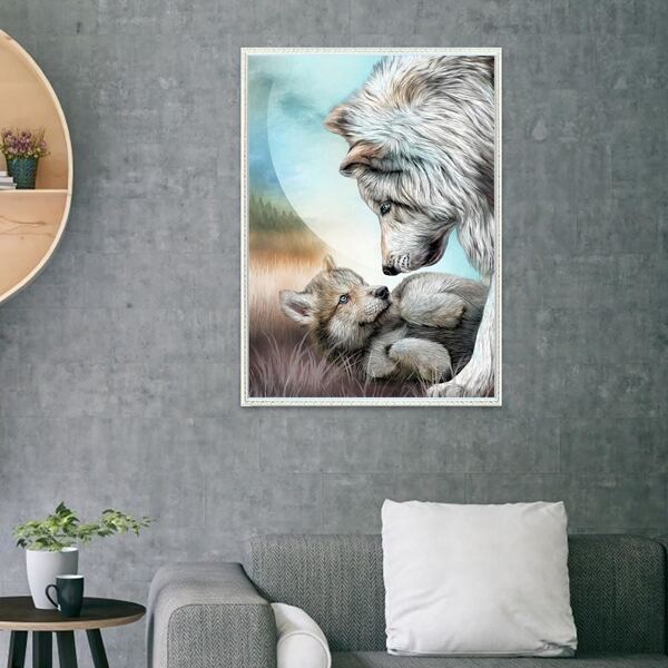 

Animal Print DIY Diamond Unframed Painting, Multicolor
