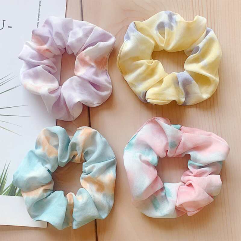 

2pcs Random Tie Dye Scrunchie, Multicolor