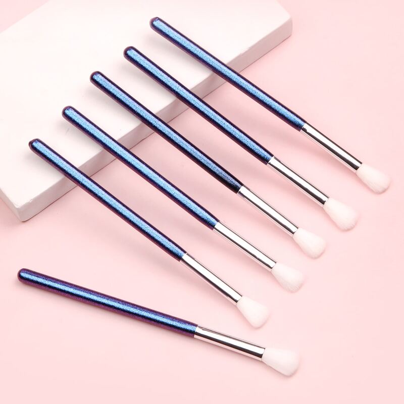 

6pcs Makeup Brush Set, Blue