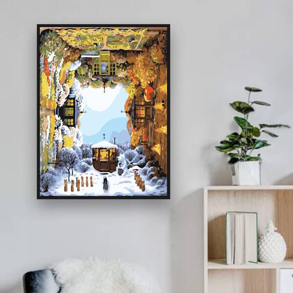 

Scenery Pattern Diamond Painting Without Frame, Multicolor