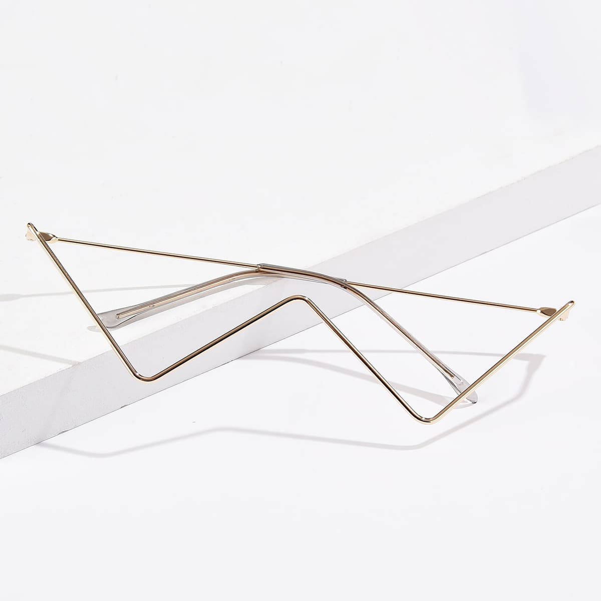 

Metal Decorated Glasses Without Lens, Gold