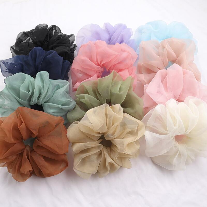 

1pc Random Mesh Scrunchie, Multicolor