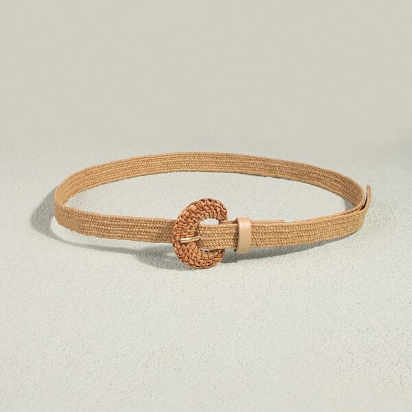 

1pc Woven Belt, Khaki
