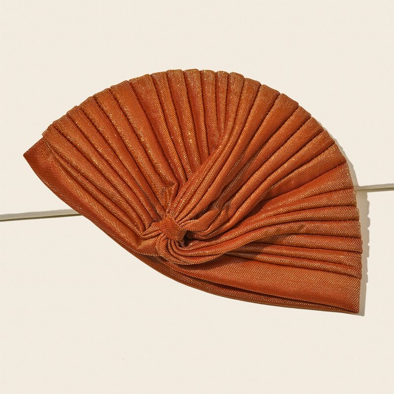 

Solid Turban Hat, Orange