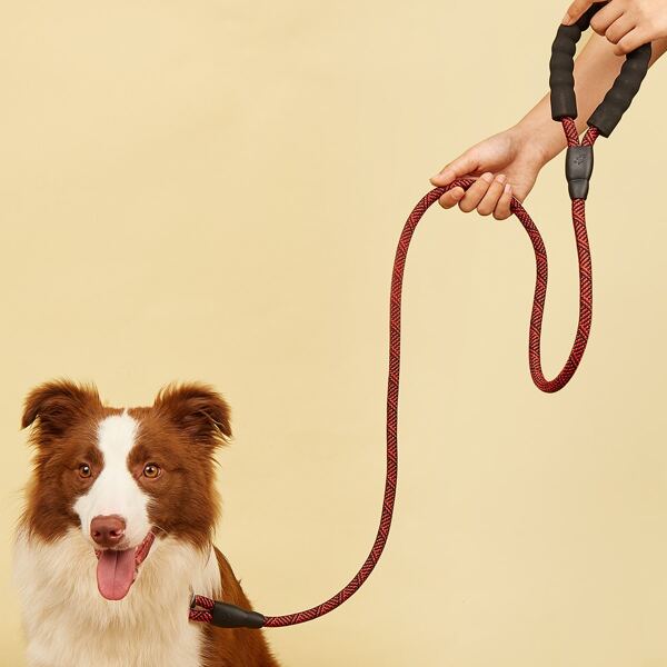 

1pc Rope Pet Leash, Red