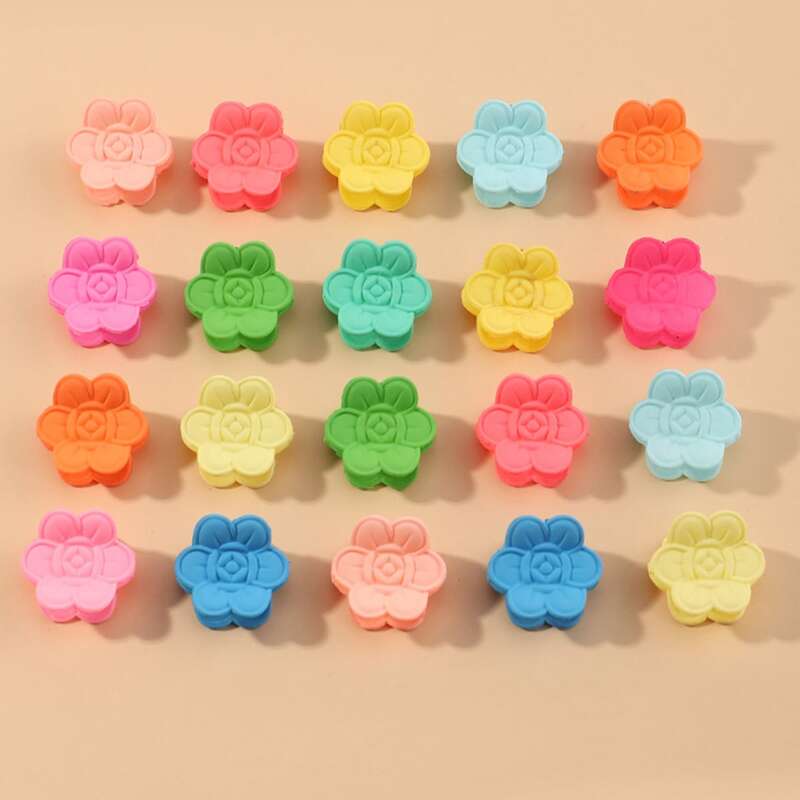

20pcs Floral Hair Claw, Multicolor