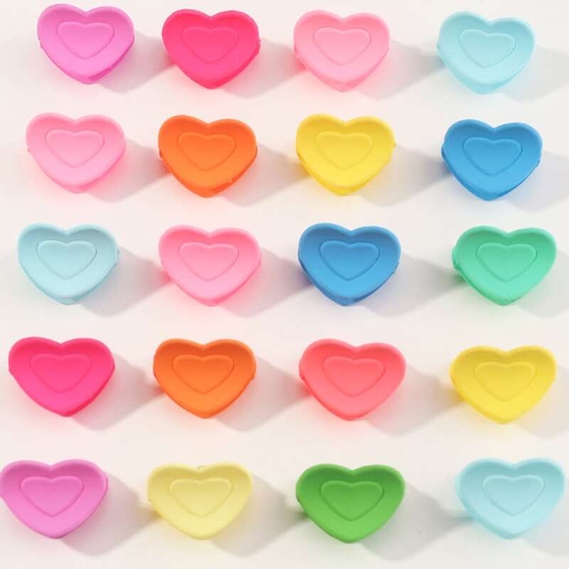 

20pcs Heart Hair Claw, Multicolor
