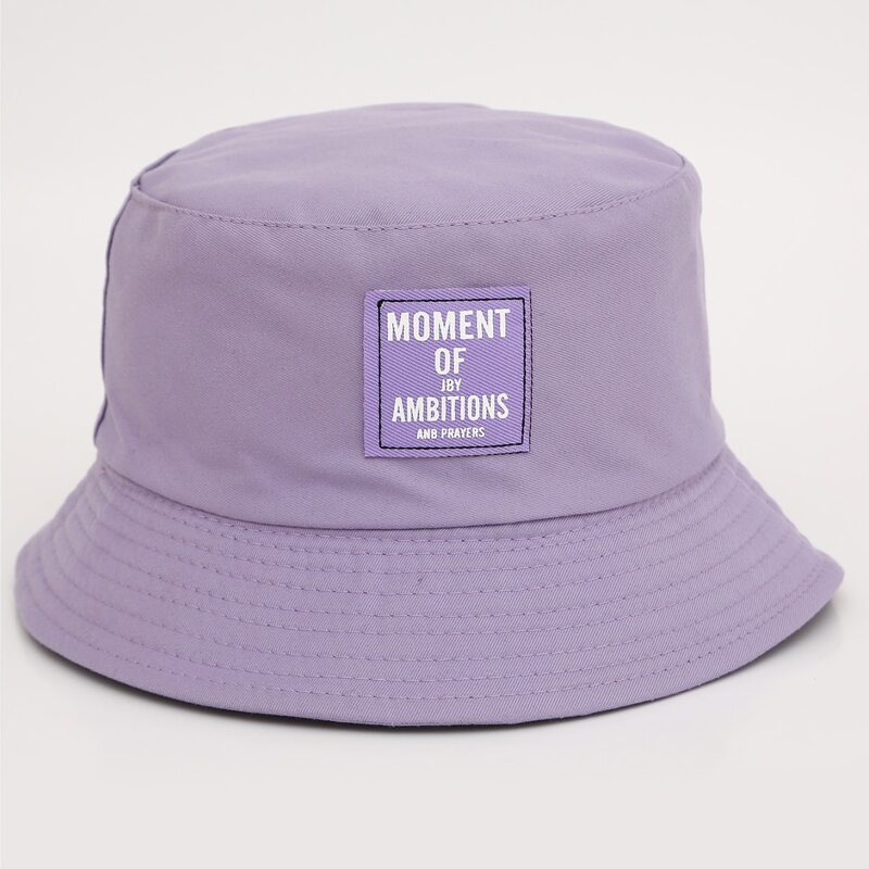 

Letter Label Bucket Hat, Purple