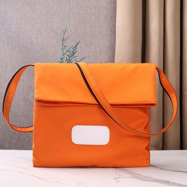 

PU Patch Crossbody Bag, Orange