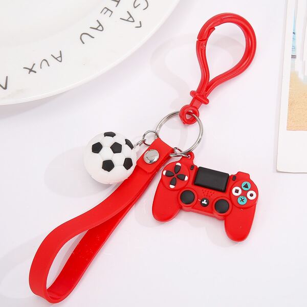 

Cartoon Design Bag Charm, Red