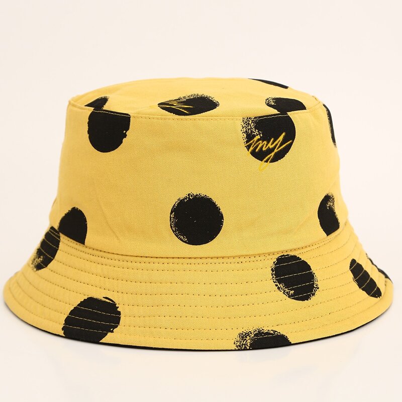 

Polka Dot Bucket Hat, Yellow