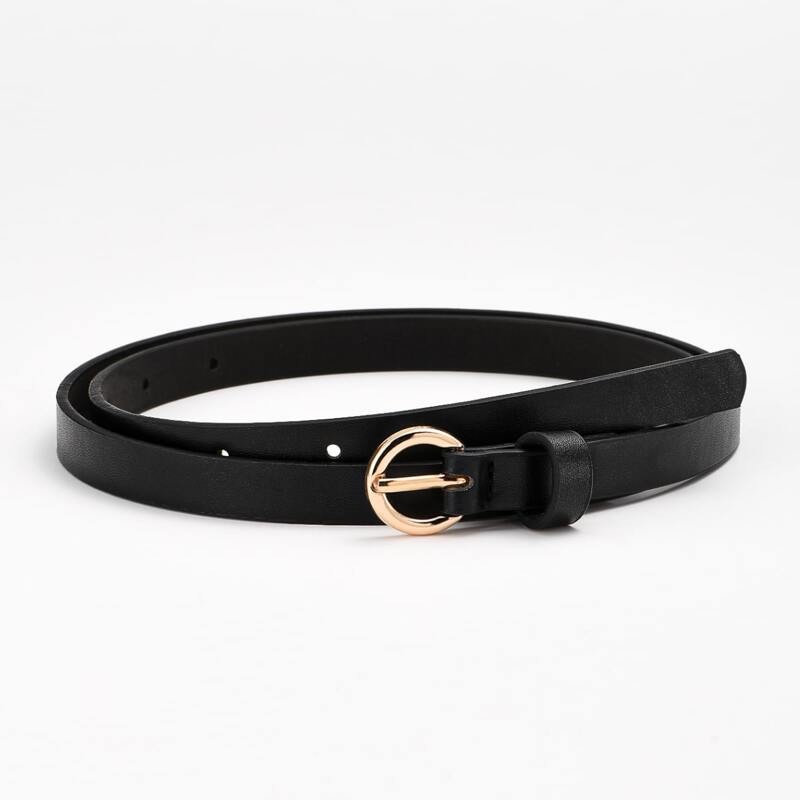 

Simple Buckle Belt, Black