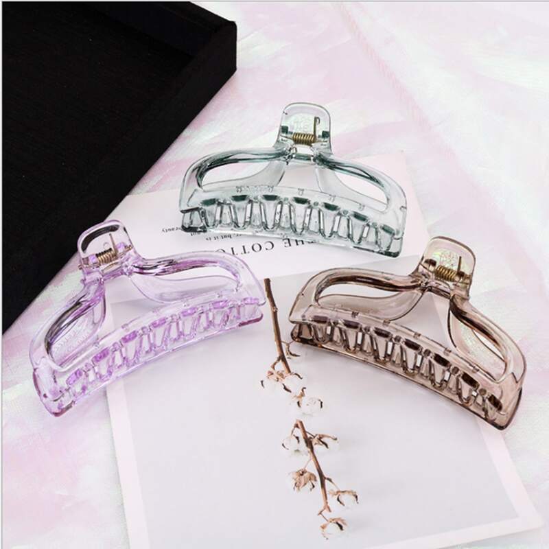 

1pc Random Clear Hair Claw, Multicolor