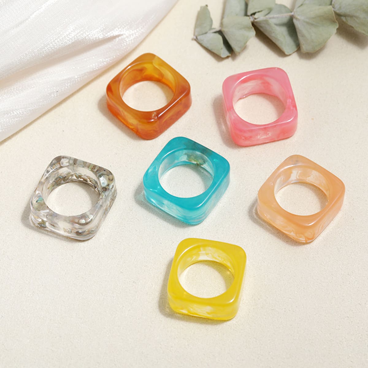 

1pc Random Clear Ring, Multicolor