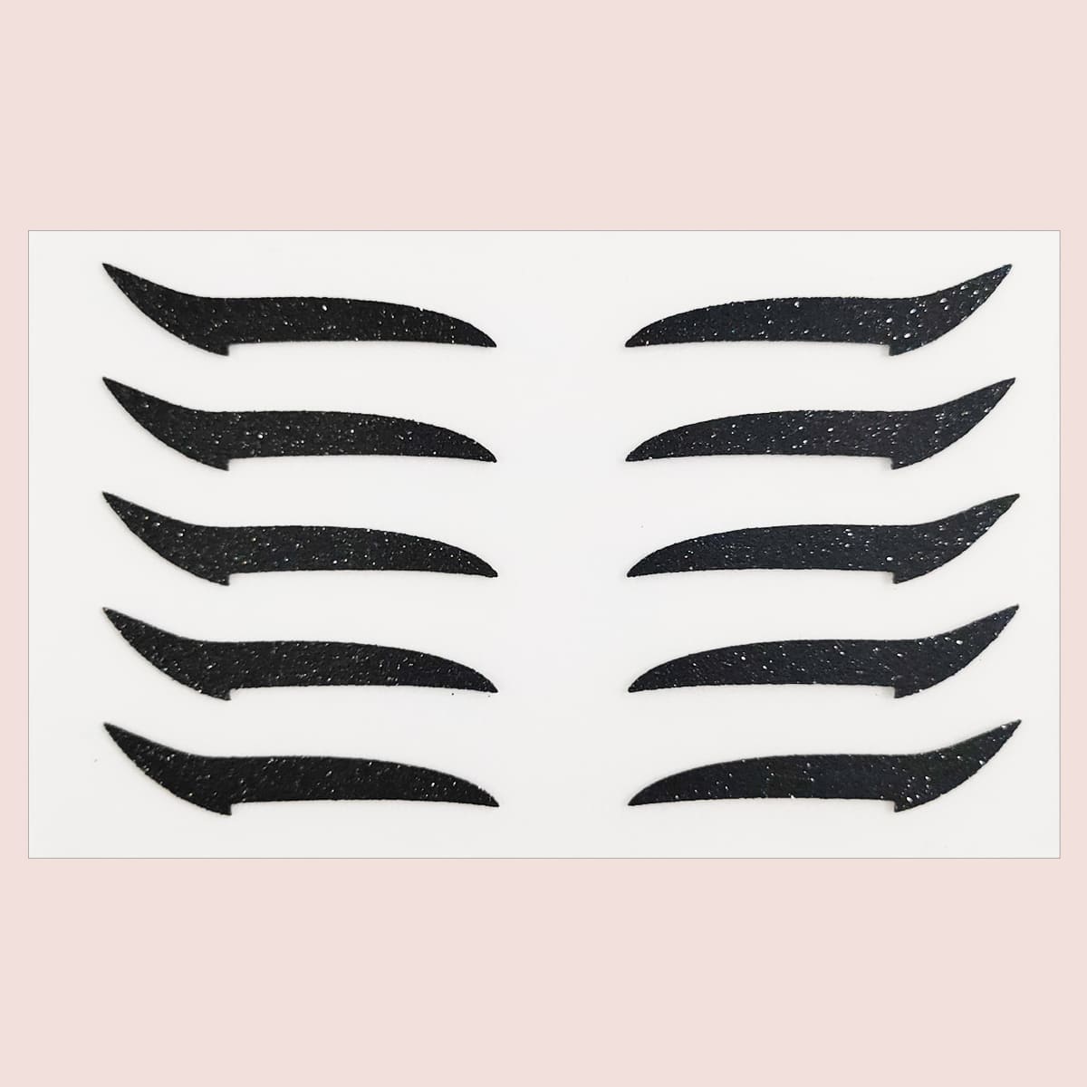 

1sheet Glitter Eyeliner Sticker, Black