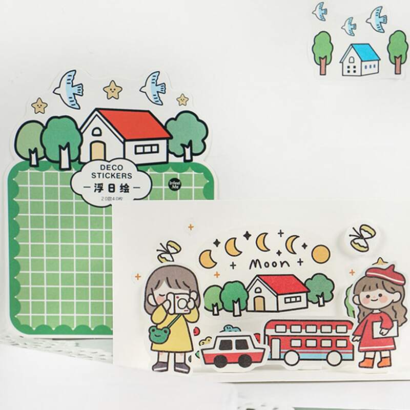 

40pcs Cartoon Sticker, Multicolor