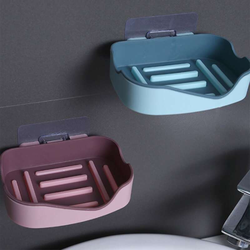 

1pc Random Wall Mounted Soap Holder, Multicolor