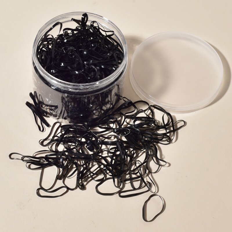 

400pcs Elastic Hair Tie, Black