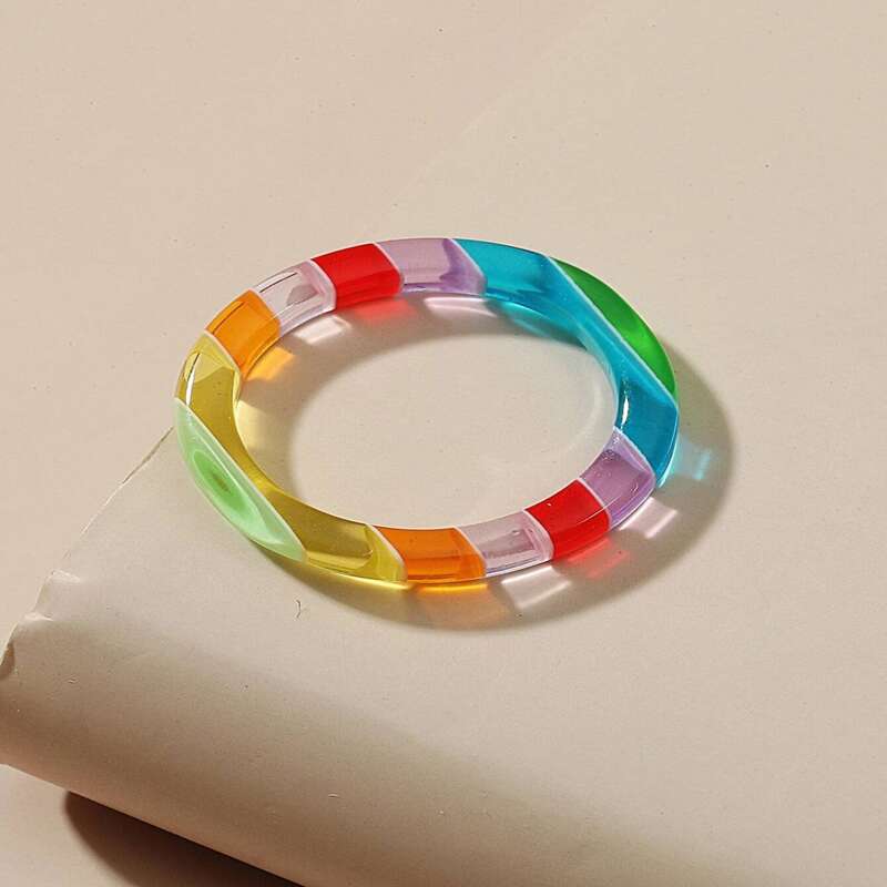 

Colorful Resin Ring, Multicolor