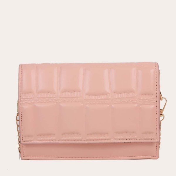 

Flap Chain Crossbody Bag, Pink