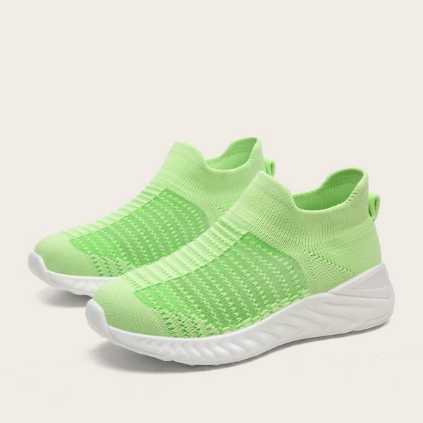 

Toddler Girls Slip On Knit Sneakers, Green