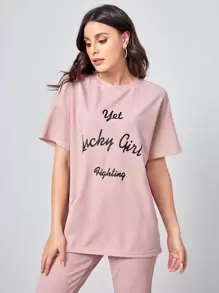 Mulvari Bộ thời trang Lá thư Giải trí - Bụi hồng - Xem 5