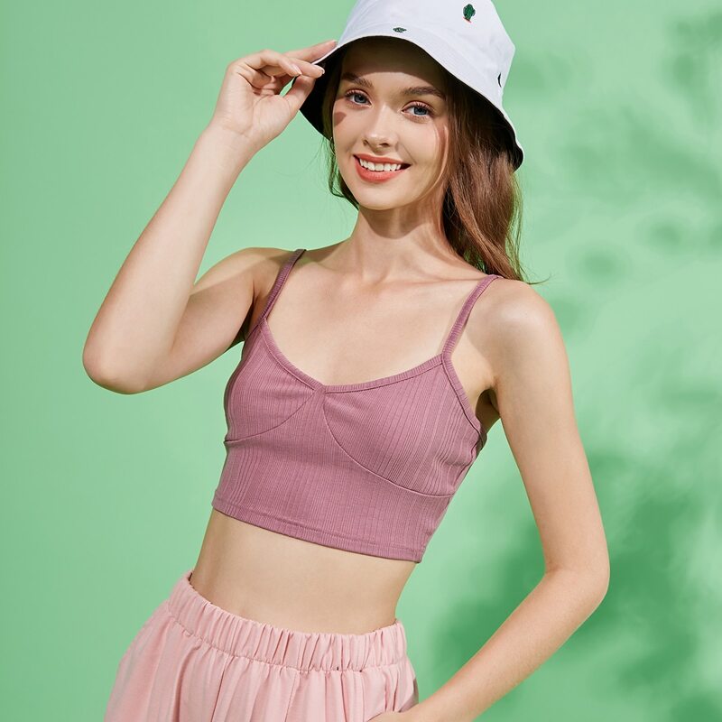 

Solid Crop Cami, Dusty pink