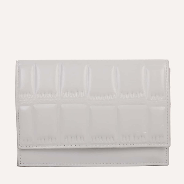 

Flap Chain Crossbody Bag, Grey