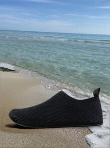 Sports Minimalist Slip-on Water Shoes - Black - View 1