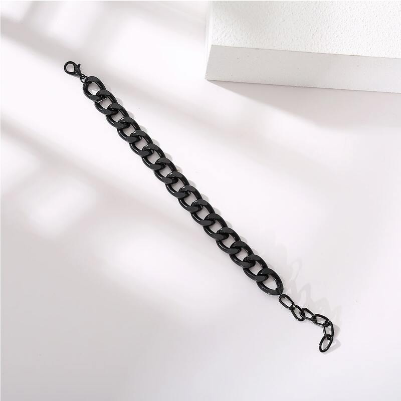 

Simple Chain Bracelet, Black