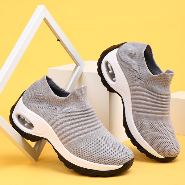 

Minimalist Slip On Chunky Sneakers, Light grey