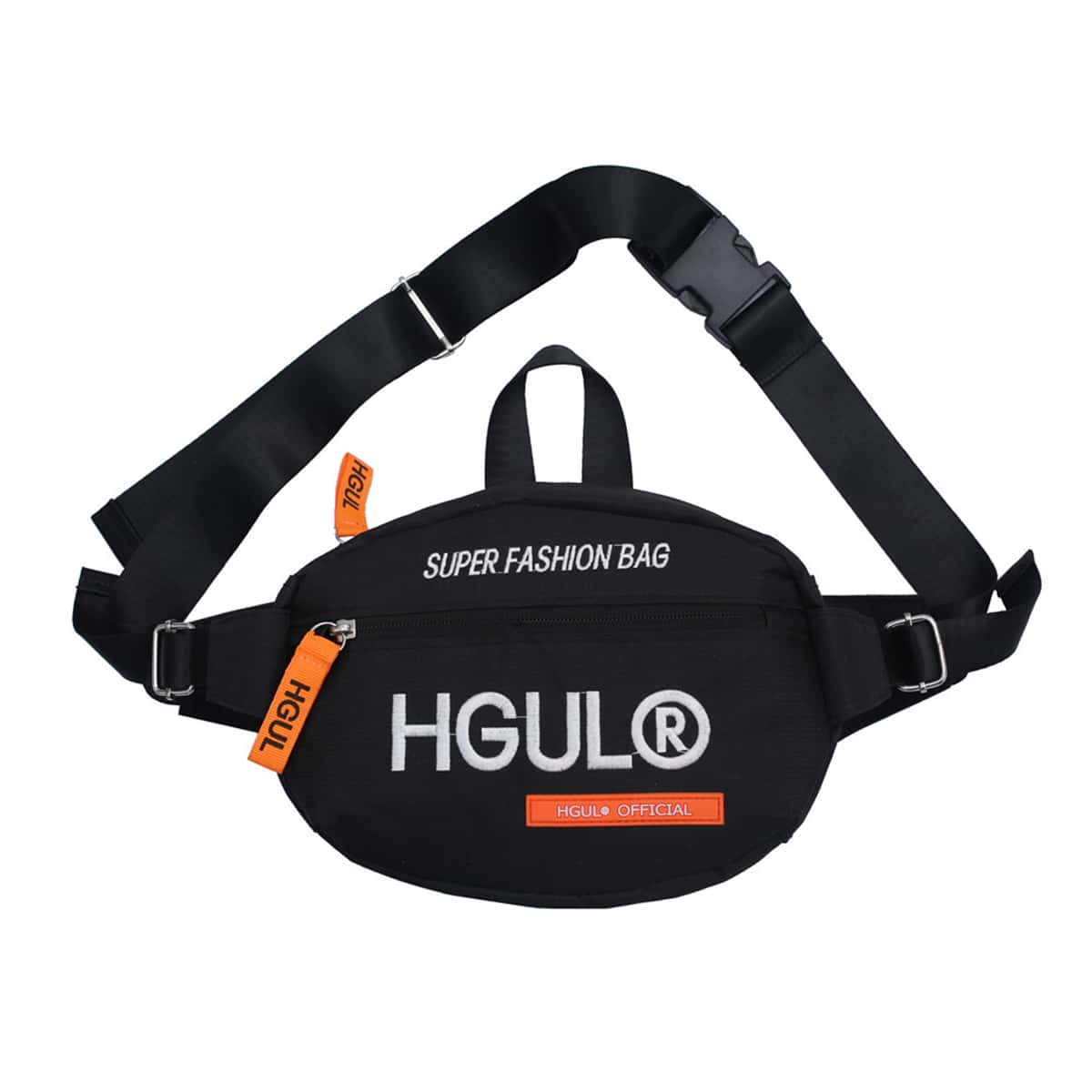 

Guys Letter Graphic Sling Bag, Black