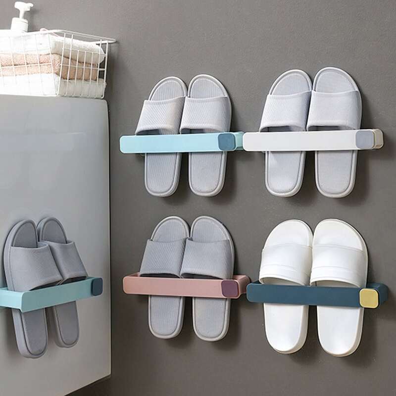 

1pc Random Wall Mounted Shoe Storage Rack, Multicolor