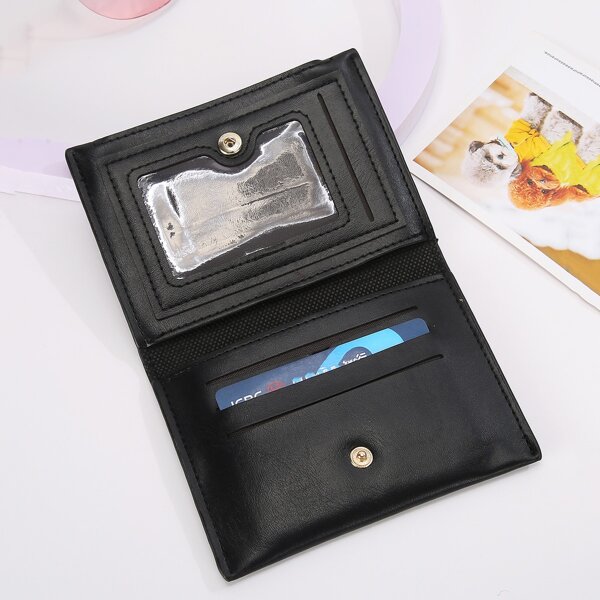 

Minimalist Fold Over Purse, Black